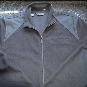 Alfani Black Long Sleeve Medium Full Zip Sweater